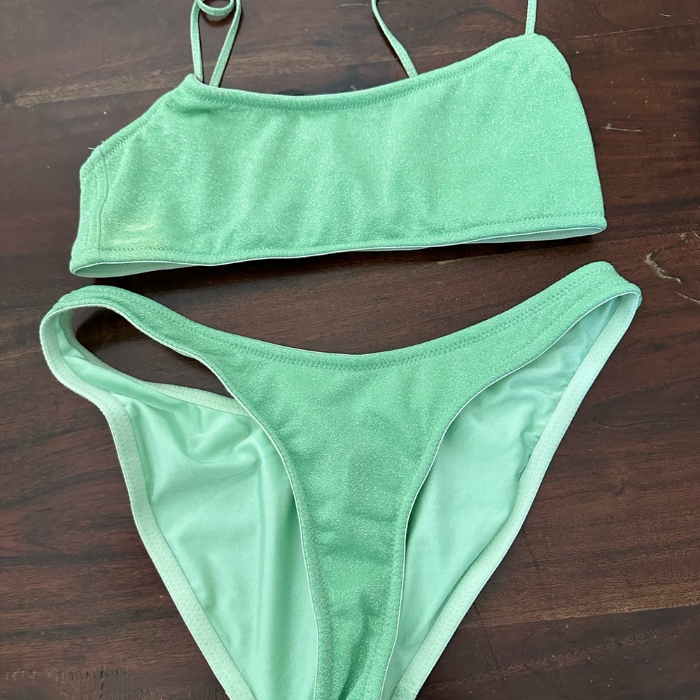 triangl swimwear Mint Green Two-Piece Bikini Set